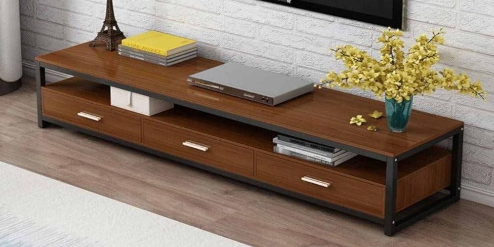 Lixra Modern Look Luxurious Wooden TV Stand