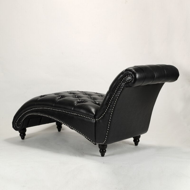 Lixra Modern Luxurious Button Tufted Chaise Lounge