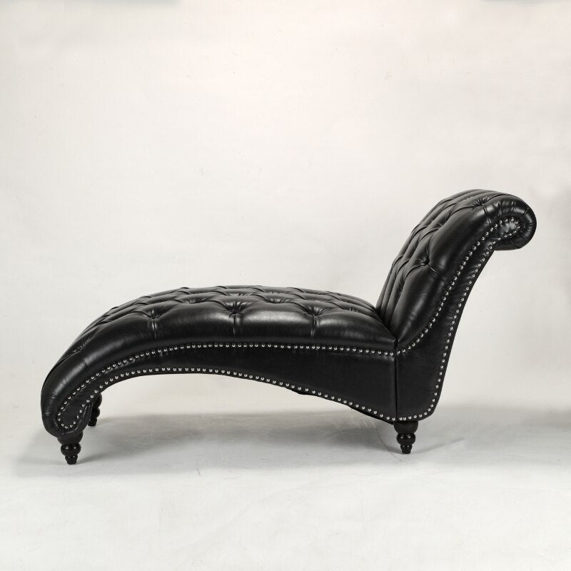 Lixra Modern Luxurious Button Tufted Chaise Lounge