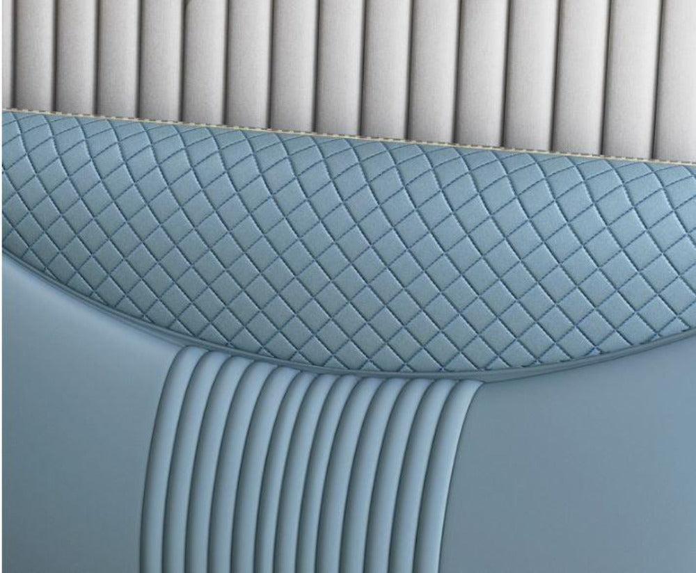 Lixra Modern Luxurious Leather Bed With Headboard