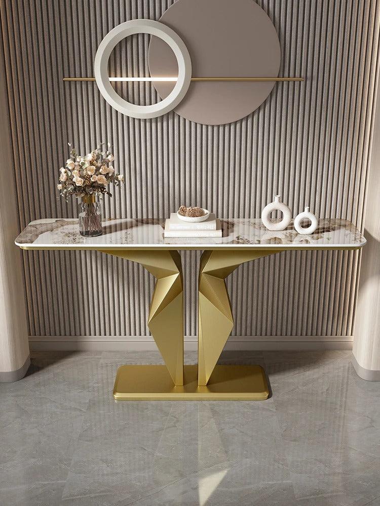 Lixra Modern Luxury Marble Top Accent Table