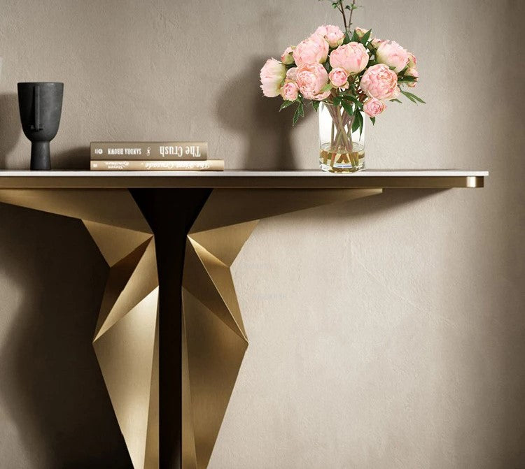 Lixra Modern Luxury Marble Top Accent Table