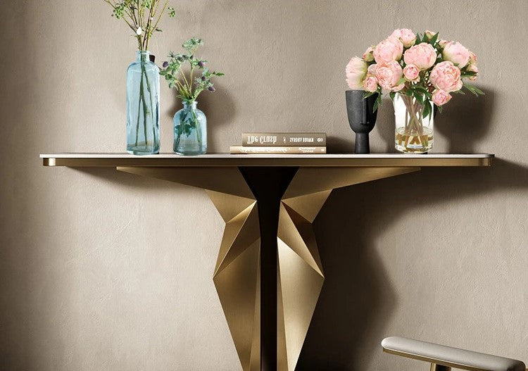 Lixra Modern Luxury Marble Top Accent Table