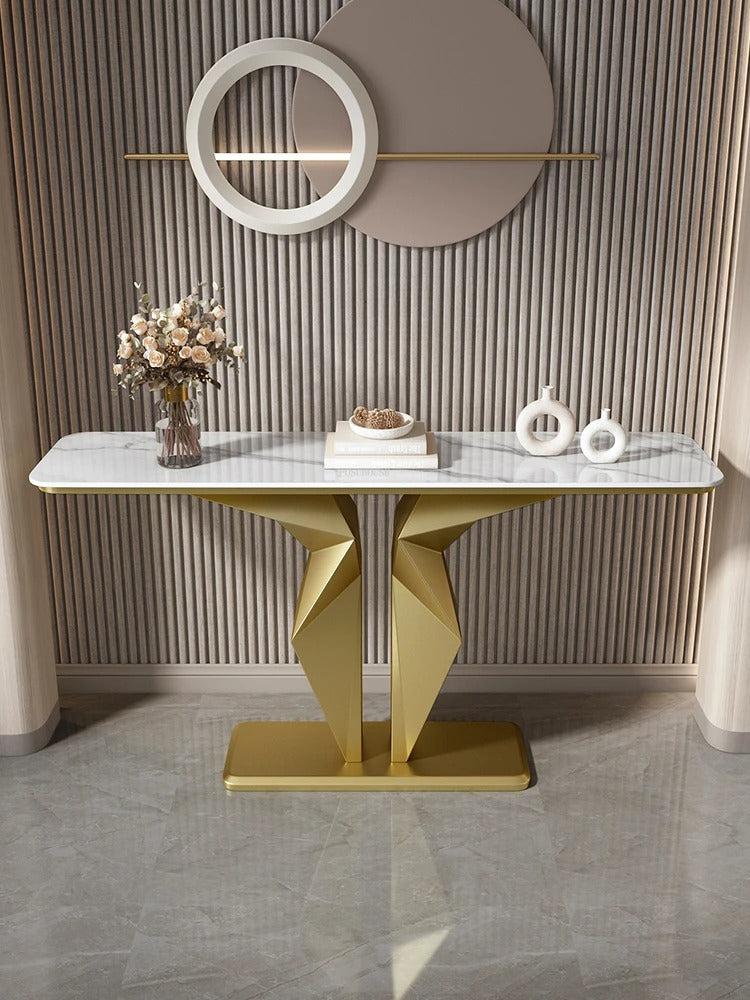 lixra Modern Luxury Marble Top Accent Table