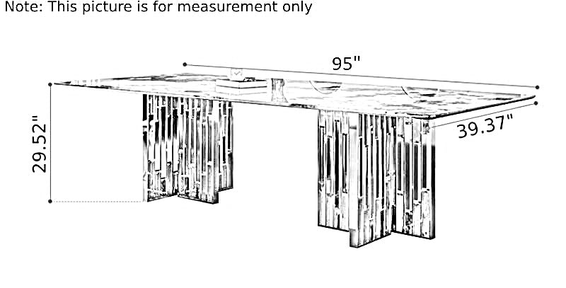 Lixra Modern Marble Dining Room Set