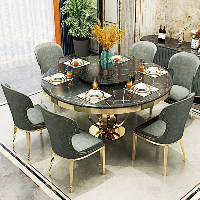 Lixra Modern Marble Top Dining Table