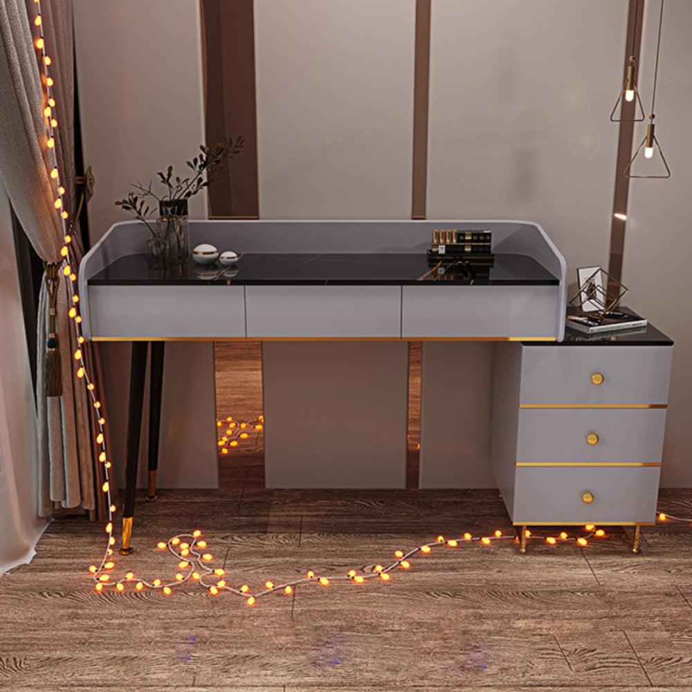 Lixra Modern Marble-Top Dresser Cabinet