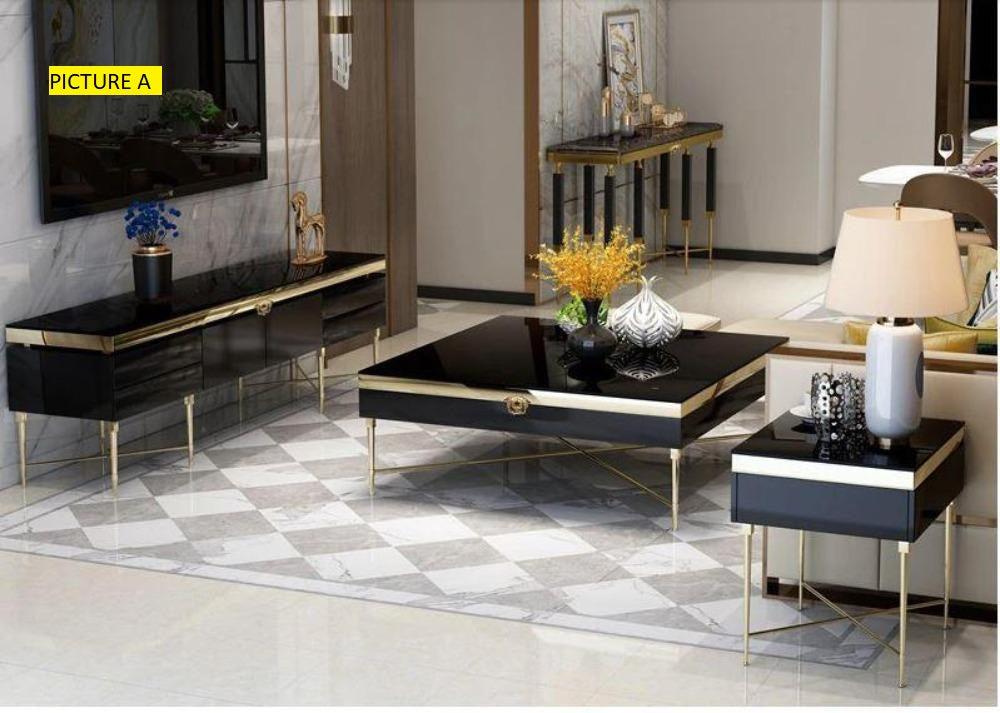 Lixra Modern Matte Finish Wooden TV Stand