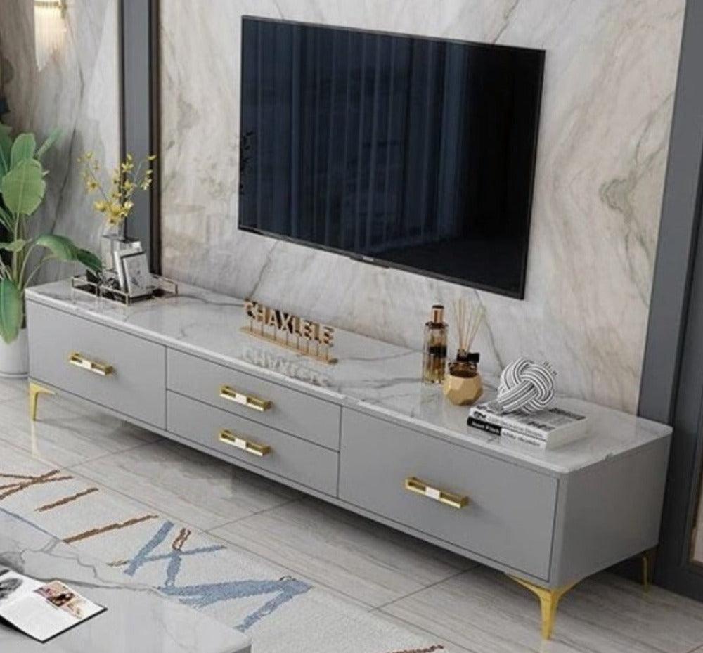 Lixra Modern Multi Storage Wooden TV Stand