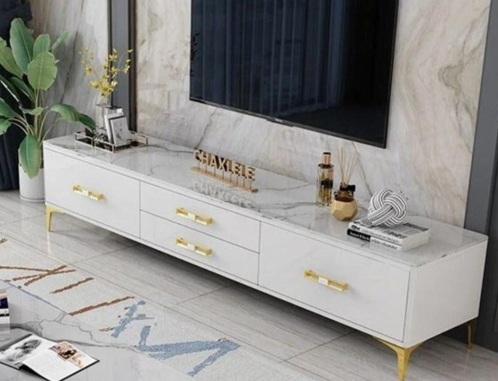 Lixra Modern Multi Storage Wooden TV Stand