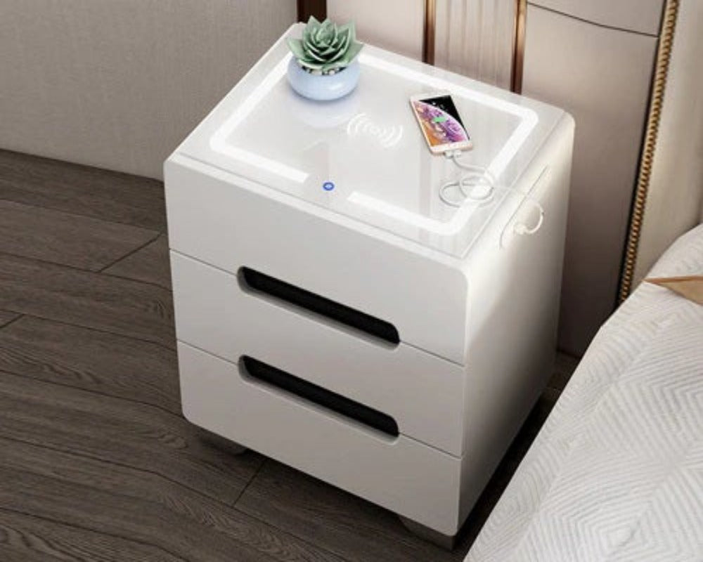 lixra Modern Multifunctional Side Table with LED