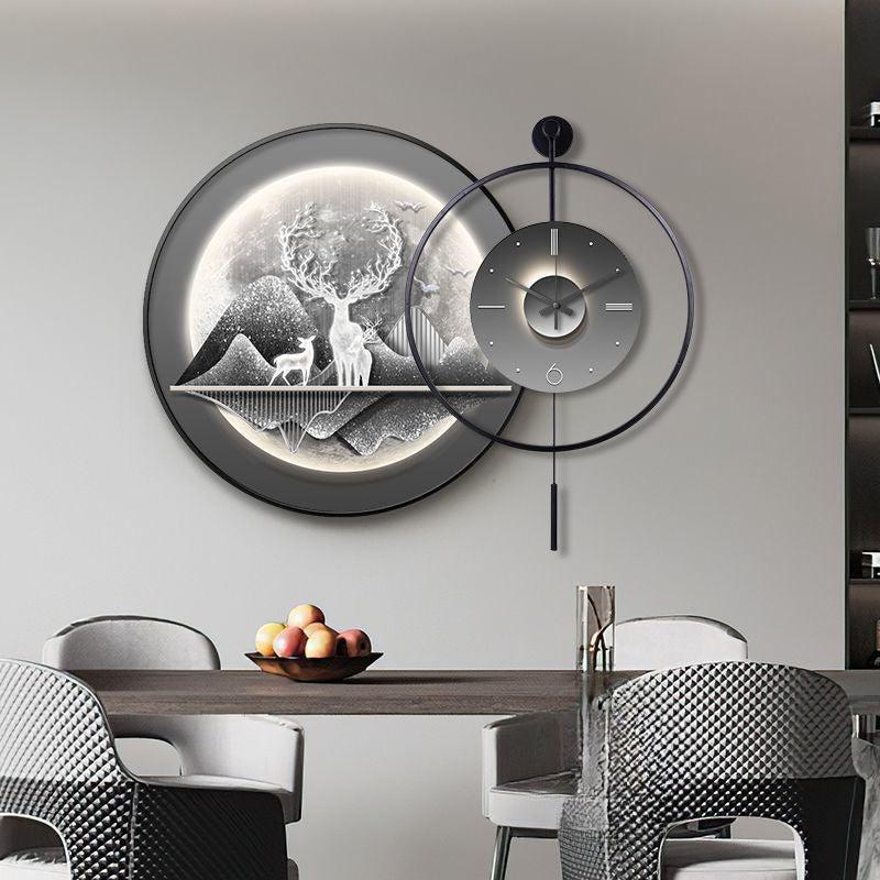 Lixra Modern Nature Inspired Wall Clock