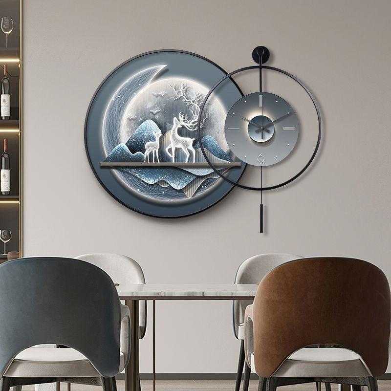 Lixra Modern Nature Inspired Wall Clock