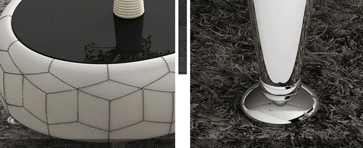 Lixra Modern Oval Wooden Coffee Table