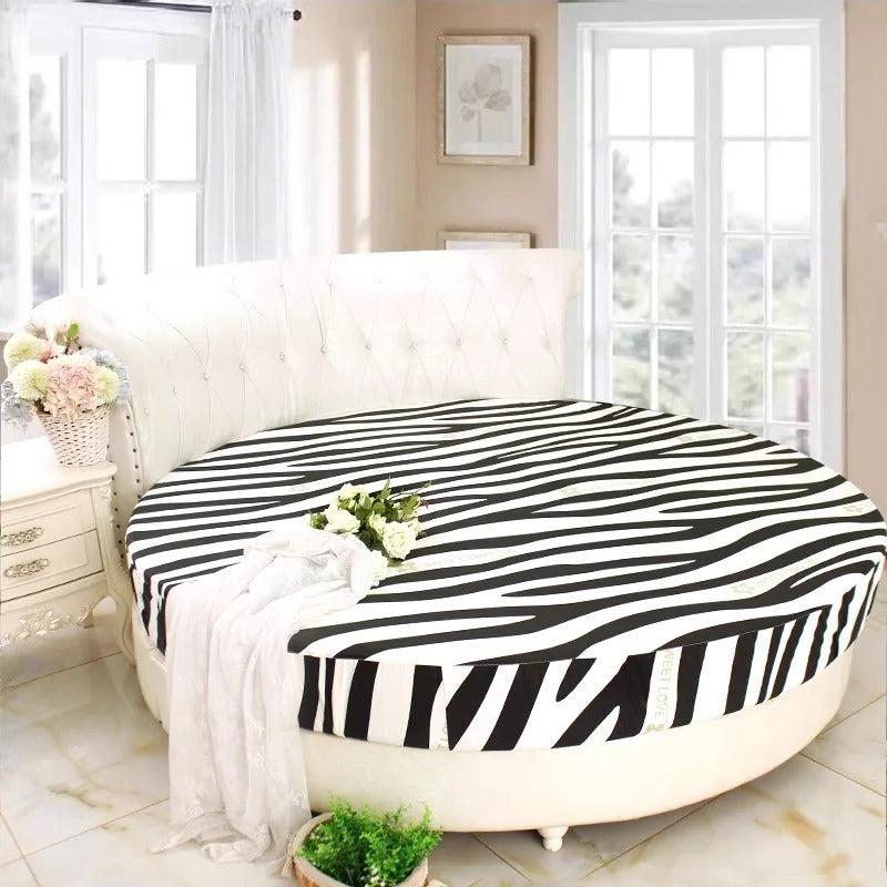 Lixra Modern Printed Round Cotton Bedsheets