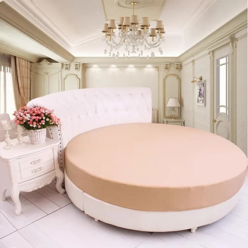 Lixra Modern Printed Round Cotton Bedsheets