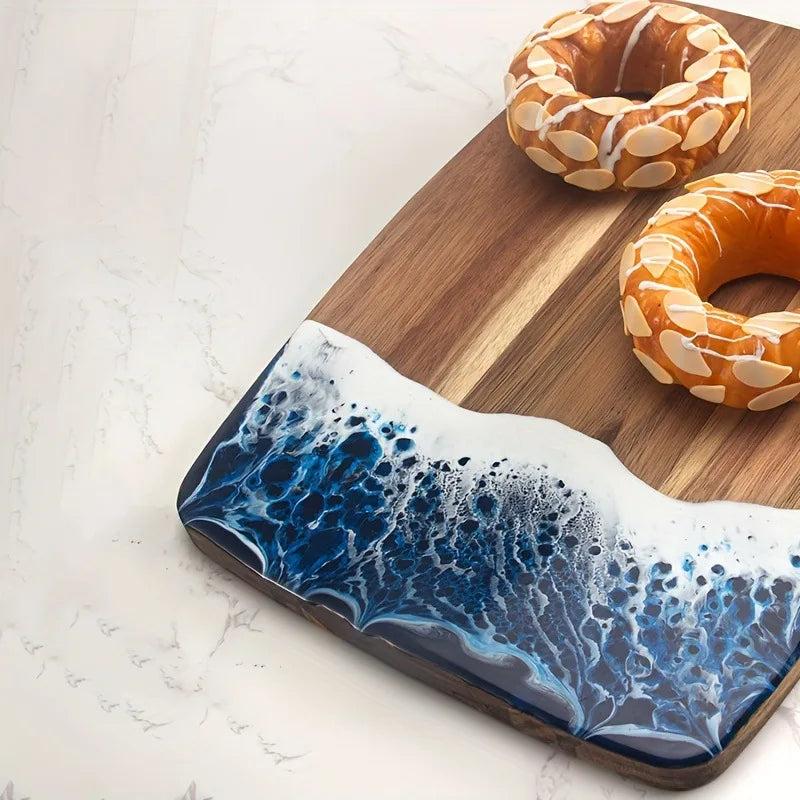 Lixra Modern Resin Spliced Wooden Cutting Board