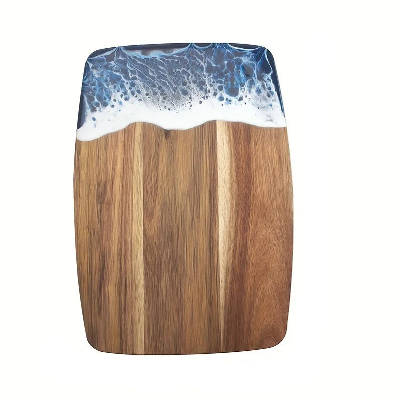 lixra Modern Resin Spliced Wooden Cutting Board