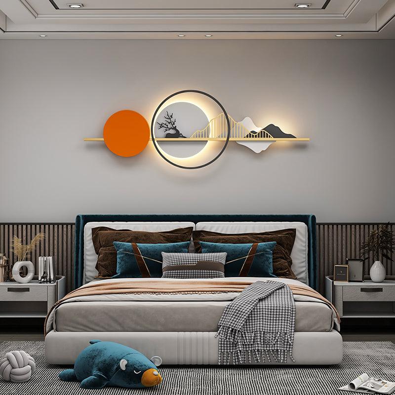 Lixra Modern Scenery Metallic Wall-Sconce