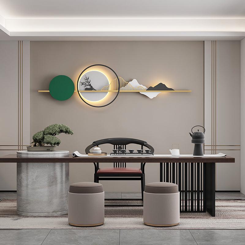 lixra Modern Scenery Metallic Wall-Sconce