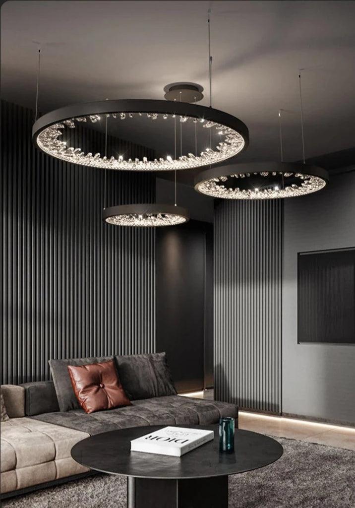 Lixra Modern Shiny Crystal Pendant-Light