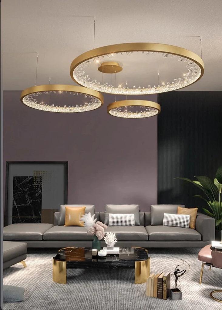 Lixra Modern Shiny Crystal Pendant-Light