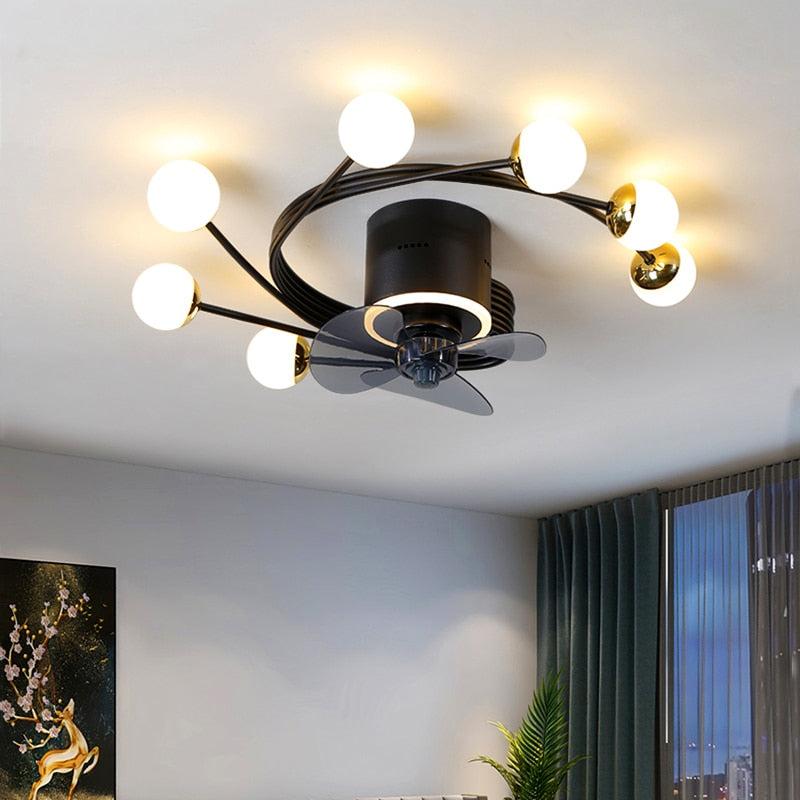 Lixra Modern Style Ceiling-Fan With LED-Light