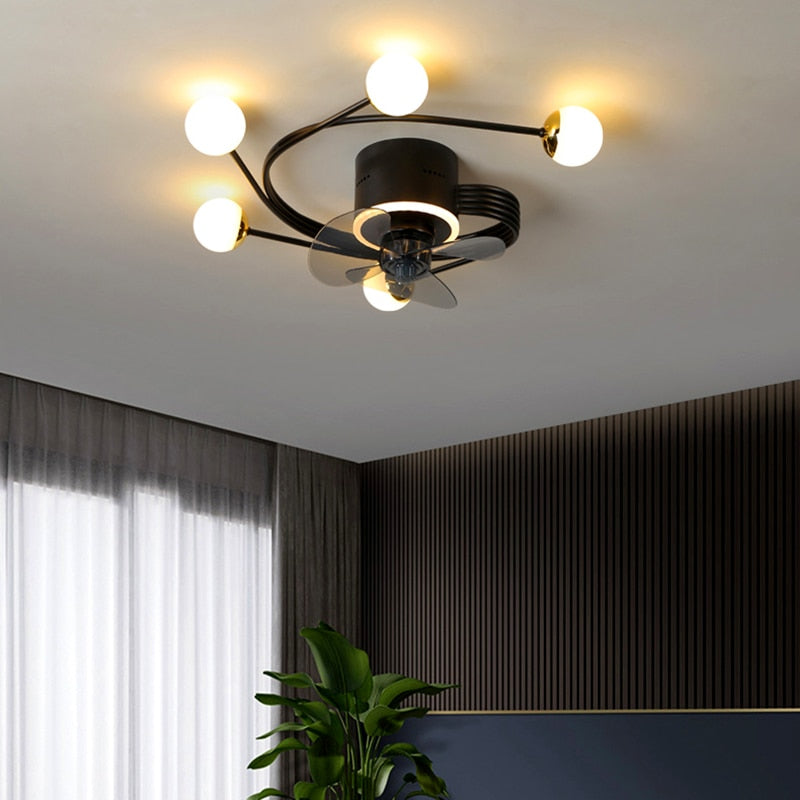 lixra Modern Style Ceiling-Fan with LED-Light