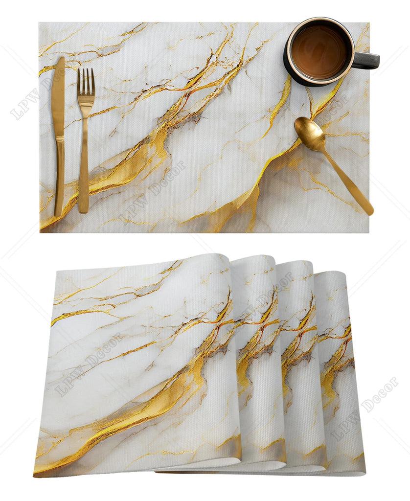 Lixra Modern Style Marble Texture Placemats