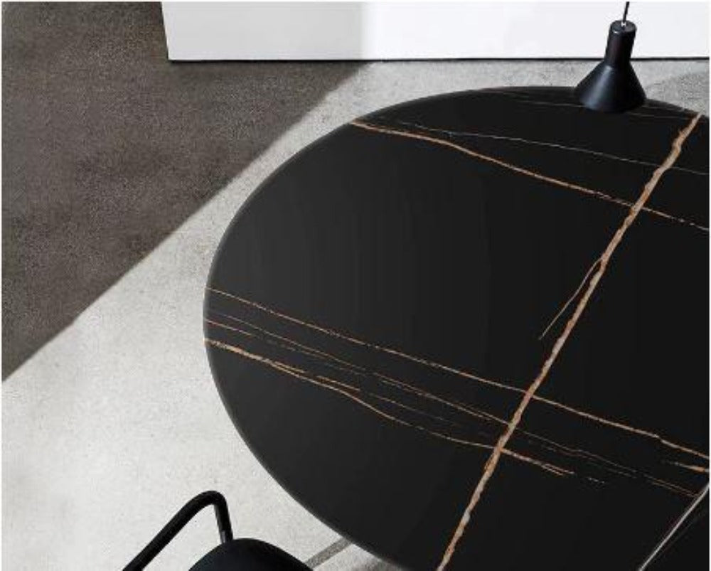 Lixra Modern Style Round Marble Dining Table