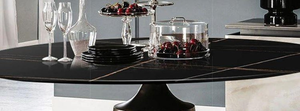 Lixra Modern Style Round Marble Dining Table