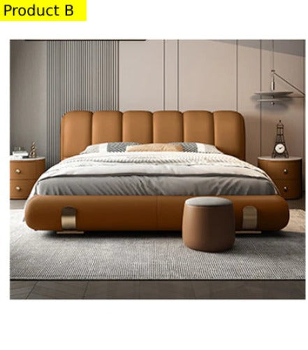 Lixra Modern Stylish Leather Upholstered Bed