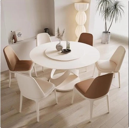 Lixra Modern Stylish Round Dining Table Set