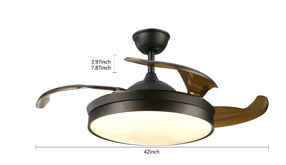 Lixra Modern Swivel LED Ceiling-Fan