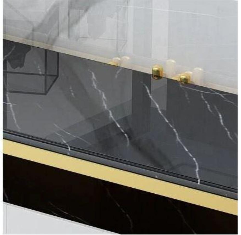 Lixra Modern TV Stand With Metal Frame