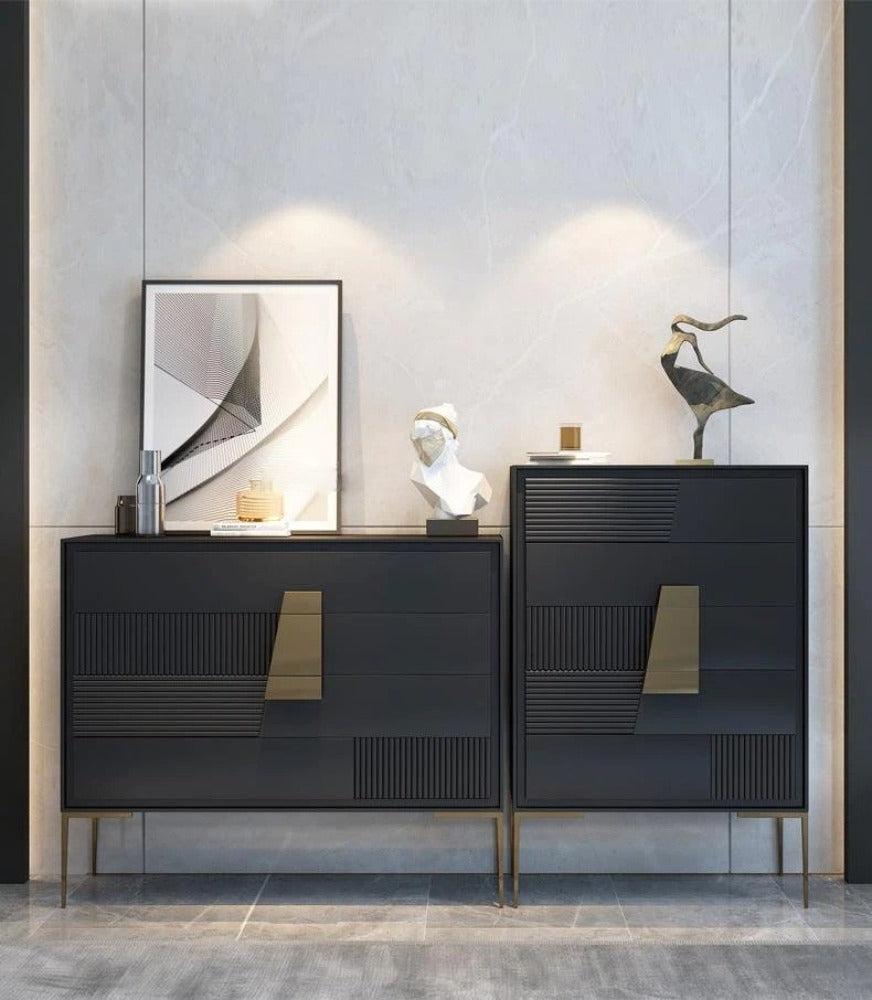 Lixra Modern Unique Design Wooden Drawer Chest