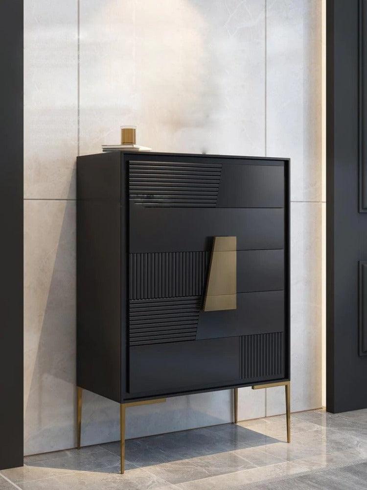 lixra Modern Unique Design Wooden Drawer Chest