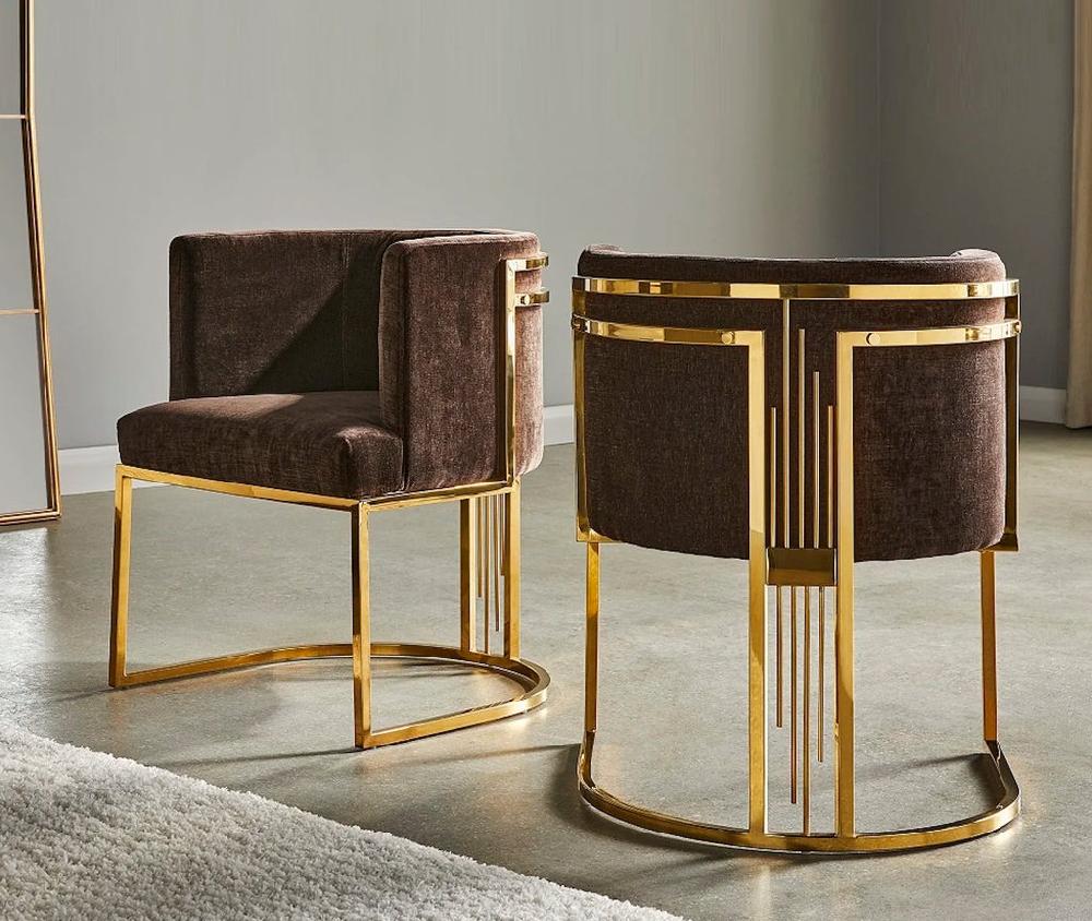 Lixra Modern Velvet Fabric Accent Chairs Set