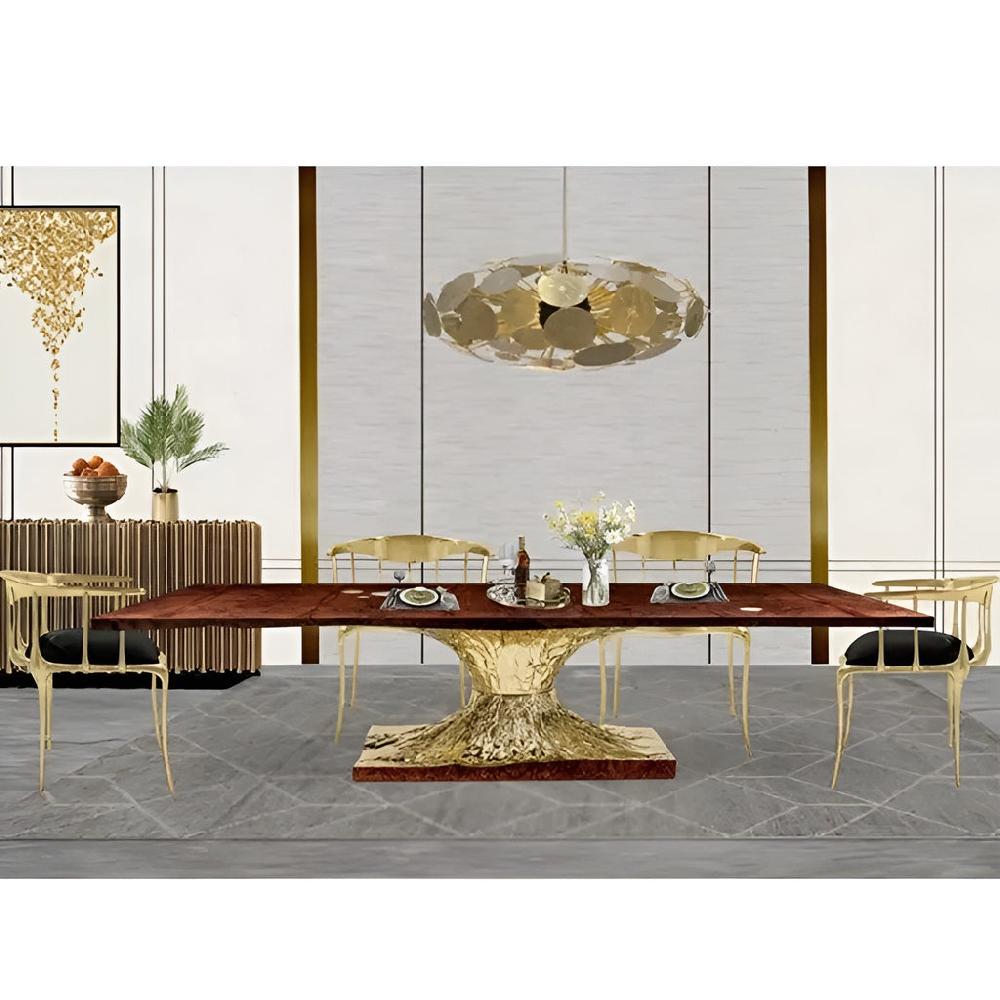 Lixra Modern Vibrant Polished Wooden Dining Set