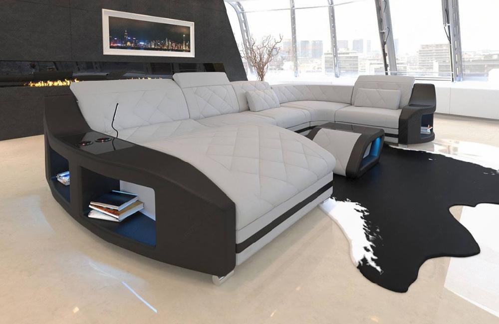 Lixra Modernized Indoor LED Fabric Sectional Sofa