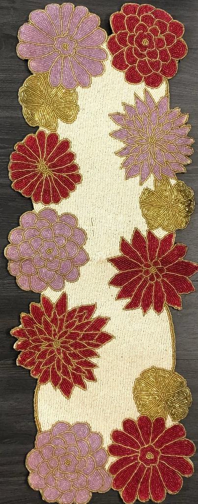 Lixra Multi-color Light & Beaded Table Runner