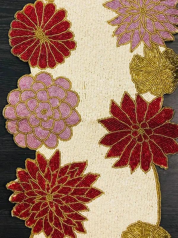 Lixra Multi-color Light & Beaded Table Runner