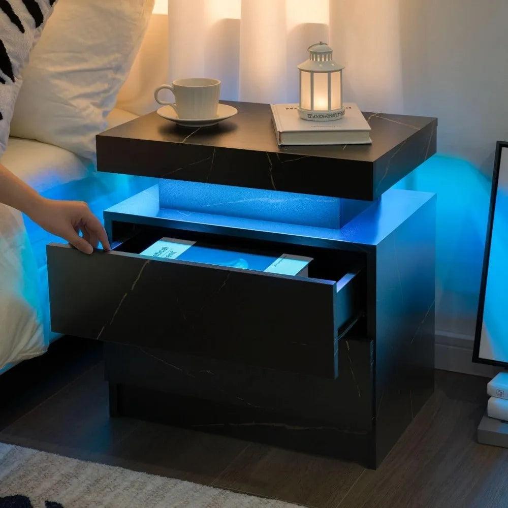 Lixra Multi-Color Lighting Night Stand