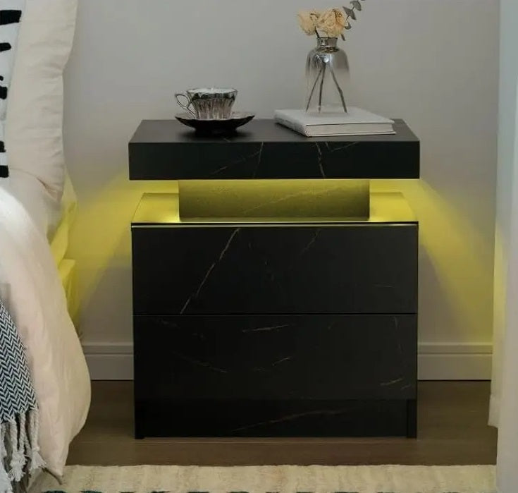 lixra Multi-Color Lighting Night Stand