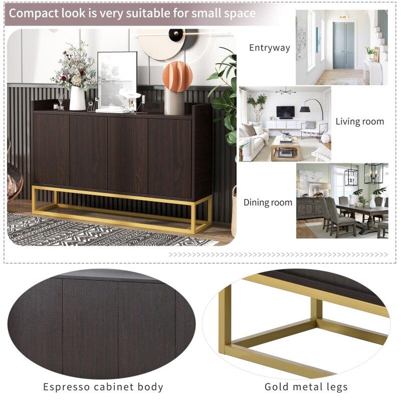 Lixra Multipurpose Fenced Top Buffet Table