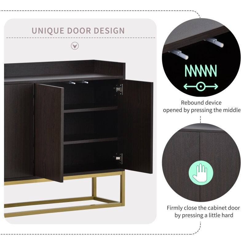 Lixra Multipurpose Fenced Top Buffet Table