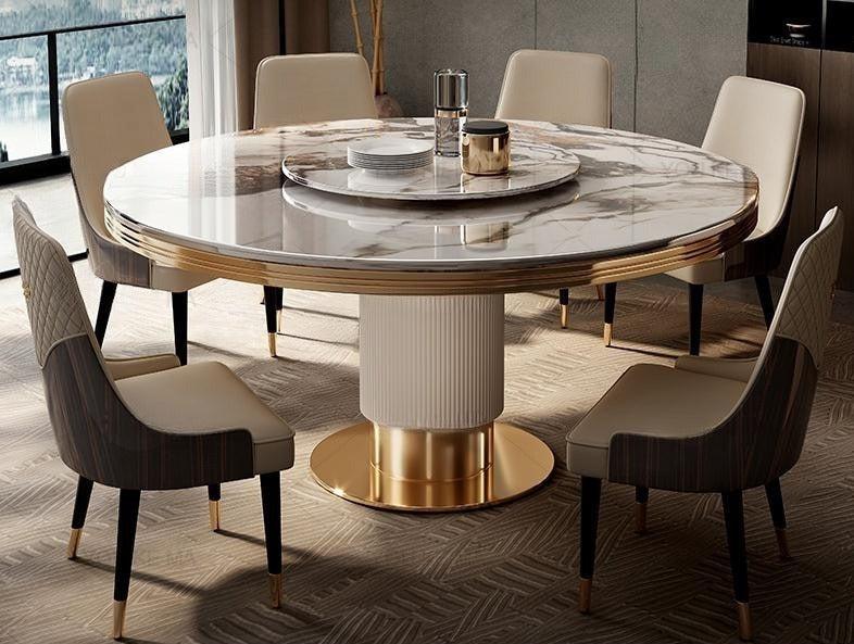 Lixra Neo Classic Circular Dining Table Set