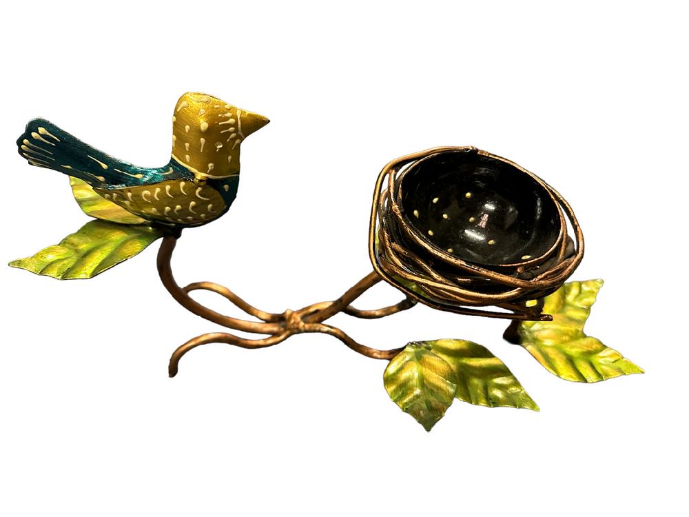 Lixra Nest In Tree Metal Candle Holder