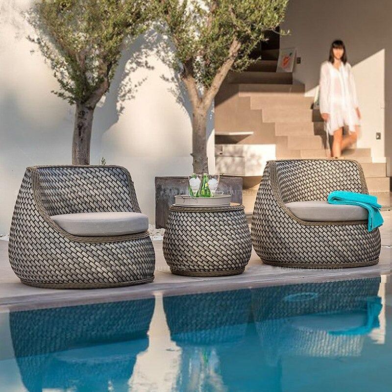 Lixra Nordic Design Rattan Outdoor Sofa Set