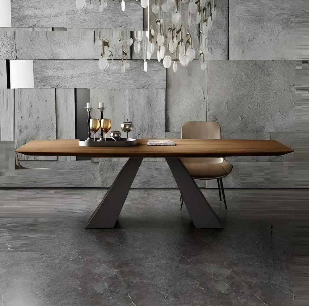 Lixra Nordic Rectangular Wooden Dining Table